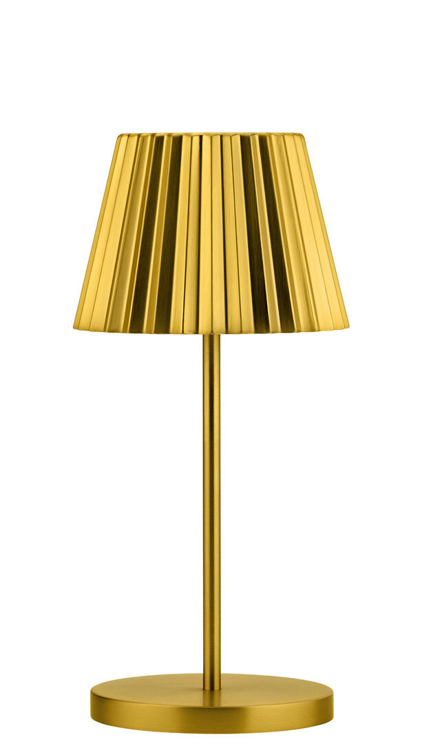 Utopia Dominica LED Cordless Lamp 26cm - Brushed Gold(Box of 6)