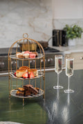 Artesà 3 Tier Afternoon Tea Cake Bird Cage Stand, 22 x 42cm