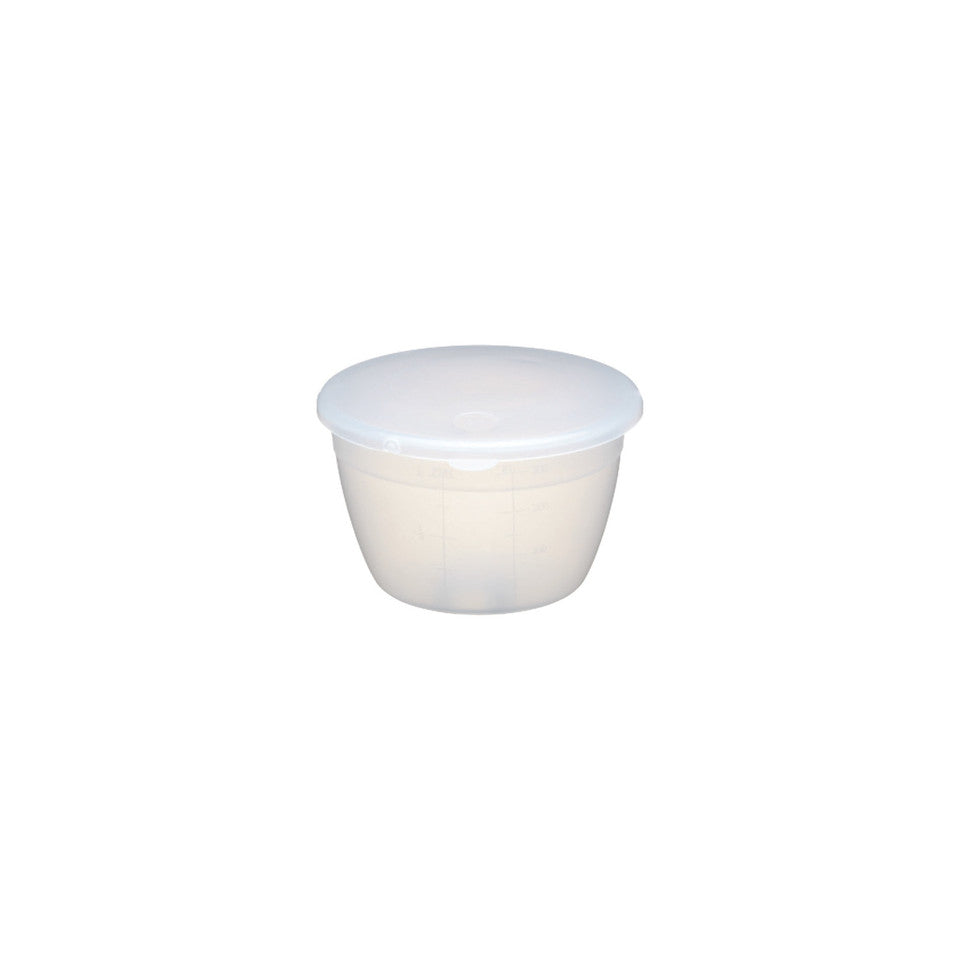 KitchenCraft Plastic Pudding Basin and Lid, 570ml Pack of 12