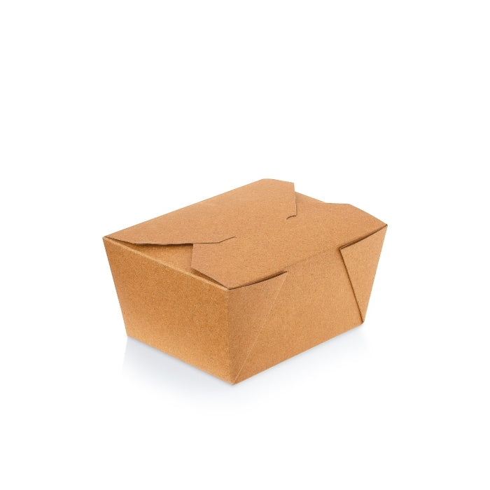 No1 26oz 755ml Small Leakproof Kraft Takeaway Box  Pack of 200