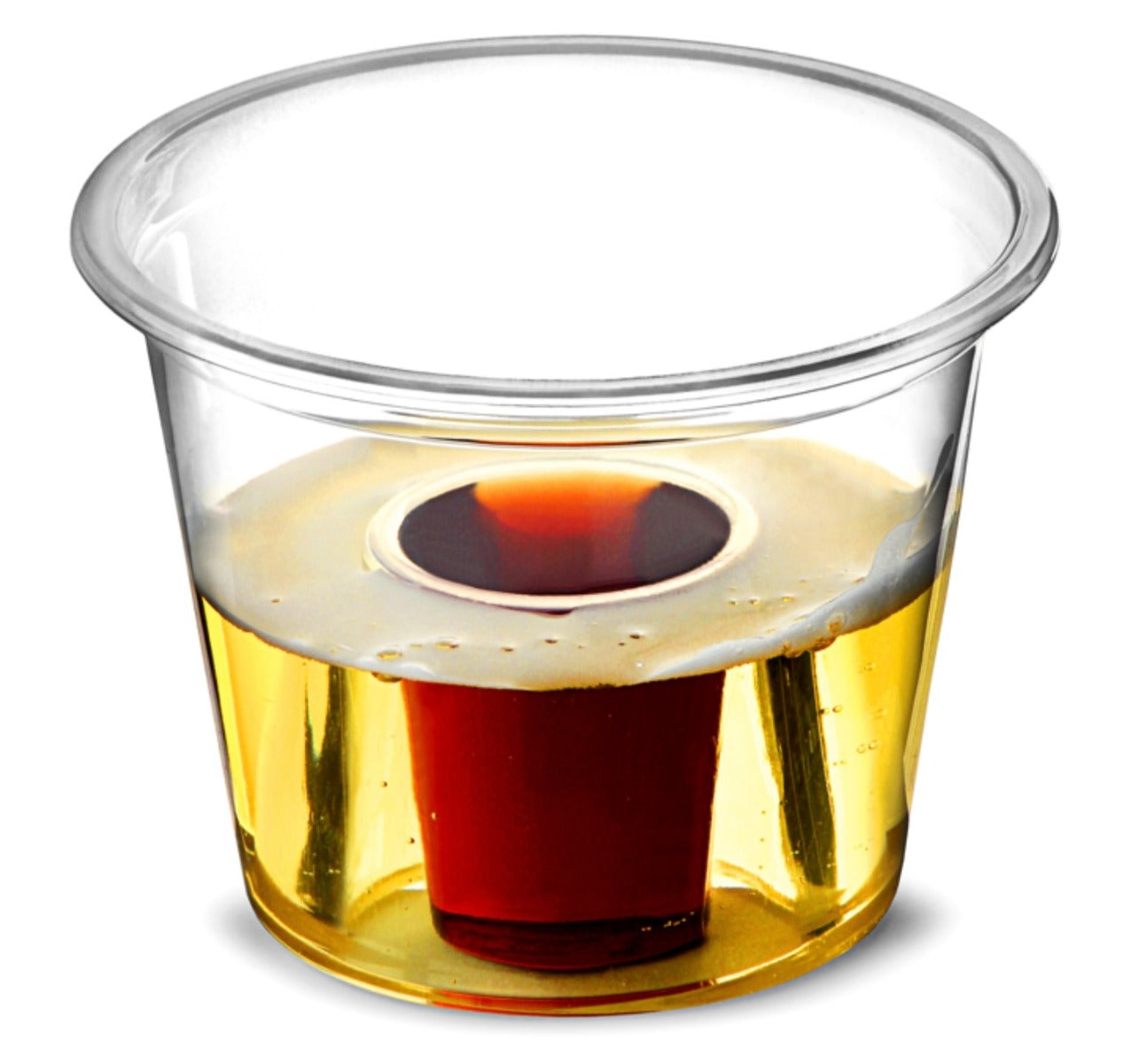 Plastic Jaegerbomb Shot Cup 25ml plus 60ml pack of 50