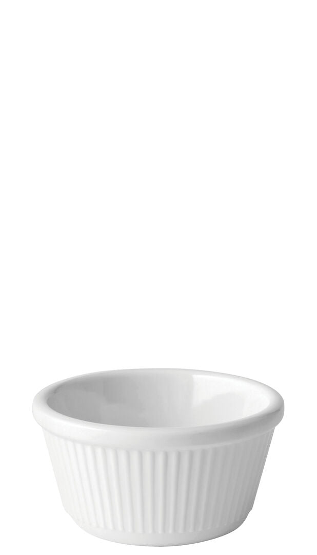 Utopia Fluted White Ramekin 4oz (12cl)