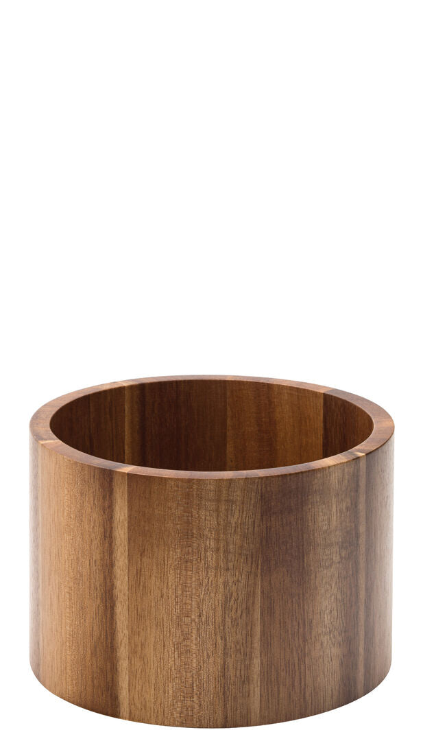 Utopia Acacia Punch Barrel Stand / Bowl 6.75" (17cm)