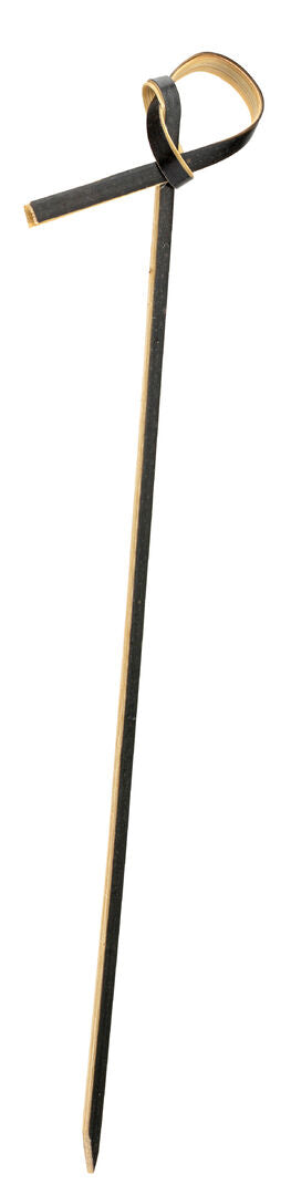 Utopia Bamboo Black Knotted Skewer 4.75" (12cm)