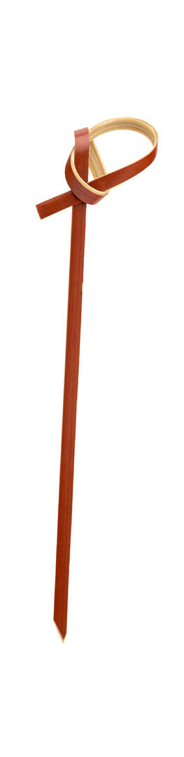 Utopia Bamboo Red Knotted Skewer 3.5" (9cm)
