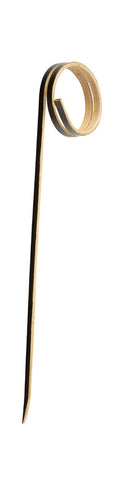 Utopia Bamboo Black Loop Skewer 3.5" (9cm)