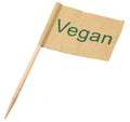 Utopia Vegan Flag Skewer 2.5" (6.5cm) - 10 packs of 100