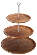 Utopia 3 Tiered Acacia Sharing Platter 12, 9.75, 8.25"