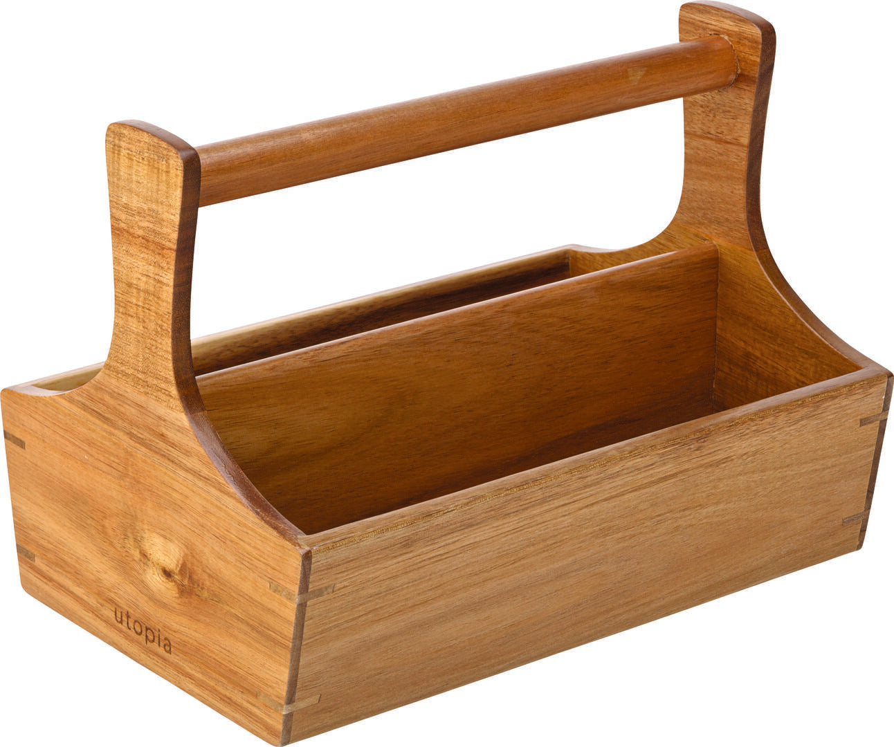 Utopia Rockport Acacia Condiment Crate 10.25 x 6.75"