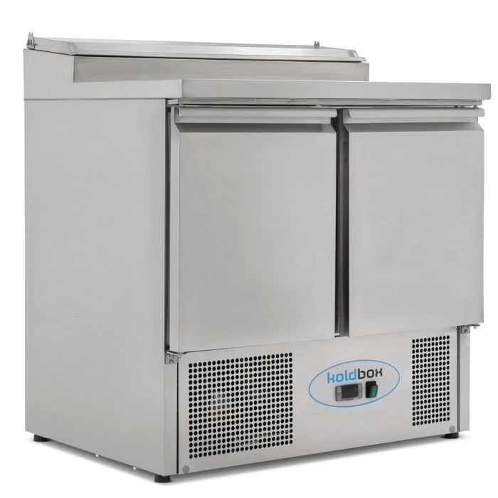 KOLDBOX 2 DR Compact GN Prep Counter W/ Raised Collar 240L (2 Years Warranty ) 2-3 Days Delivery