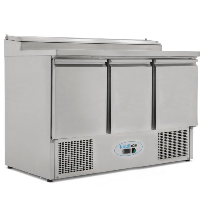 KOLDBOX 3 DR Compact GN Prep Counter W/ Raised Collar 392L (2 Years Warranty) 2-3 Days Delivery