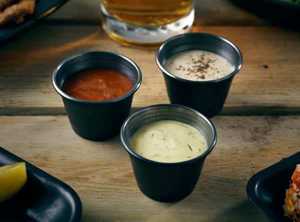 GenWare Black Vintage Steel Ramekin 71ml/2.5oz Pack of 24