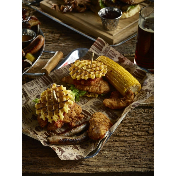 Greaseproof Paper Steak House Design 25 x 35cm