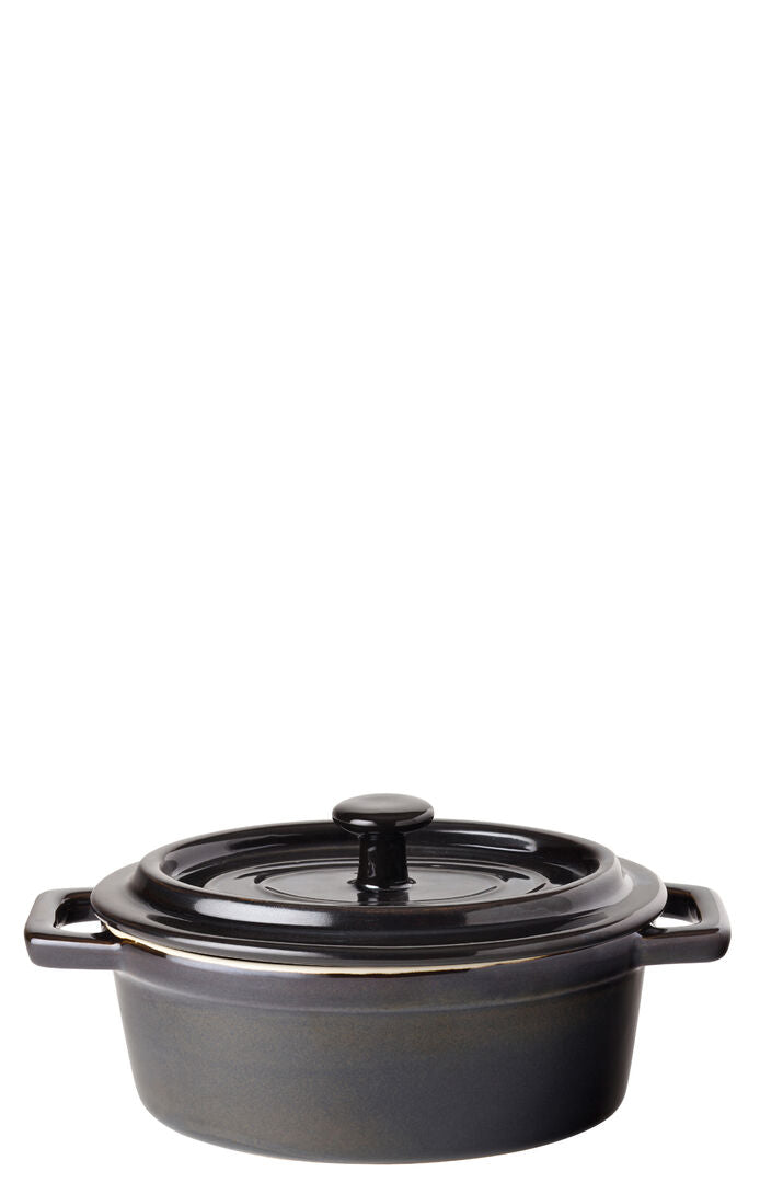 Utopia Midnight Oval Casserole 6" (15cm) 17oz (48cl)