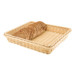 Polpropylene Rattan Basket 32.5x26.5cm (Natural)