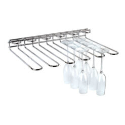 Chrome Plated Wire Glass Rack