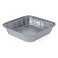 9" X 9" Deep Aluminium Foil Food Container 239 x 239 x 50mm 1x200