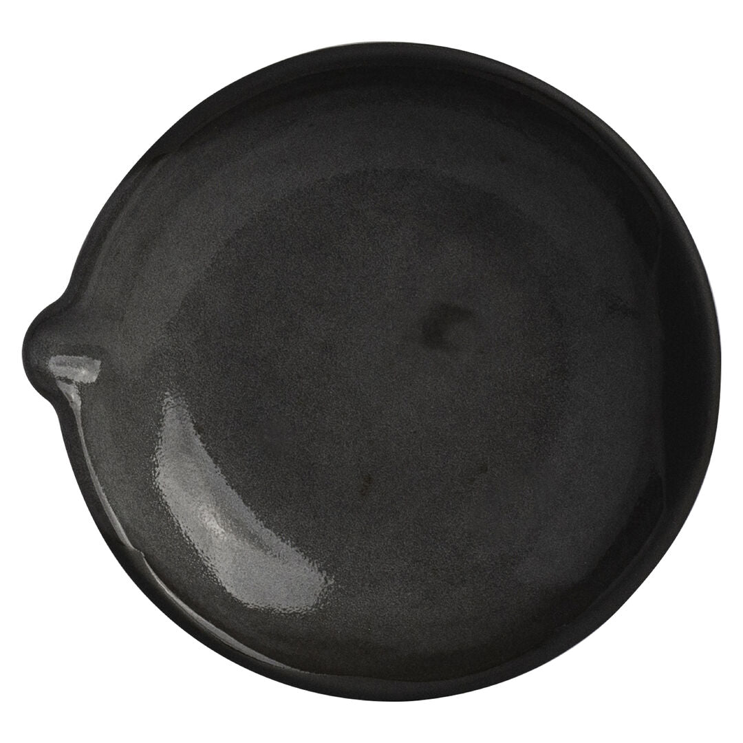 Gembrook Gray Dish With Spout 12.7 x 11.75 x 2.5cm 10.65cl (5 x 4 5/8 x 1" 3 3/4oz)