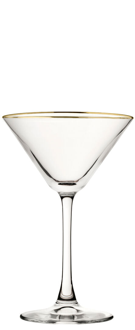 Utopia Enoteca Martini Gold Rim 7.5oz (22cl) *Handwash
