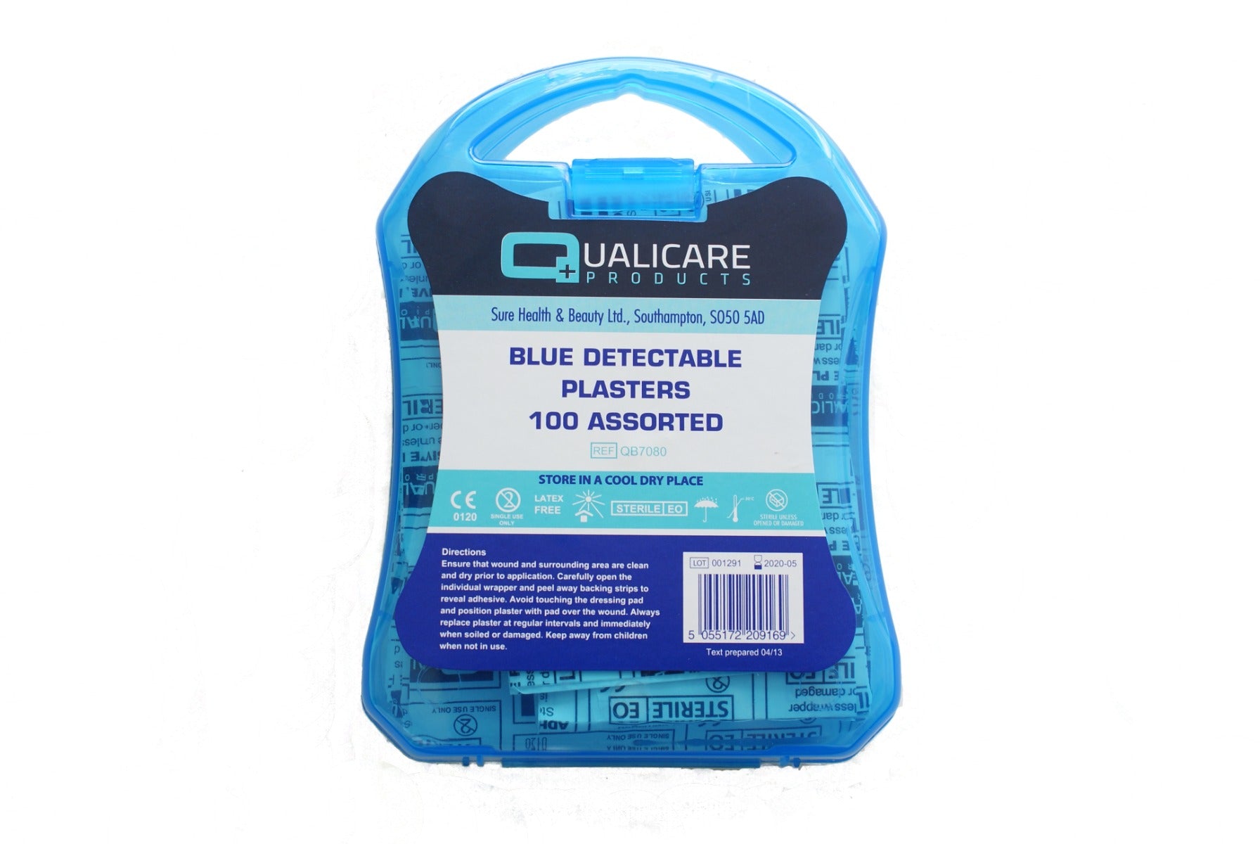 Assorted Blue Detectable Plasters x 100 Boxed