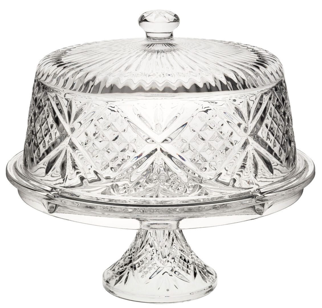 Utopia Vintage Cake Dome & Stand 12" (30cm)