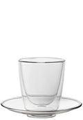 Utopia Double - Walled Cappuccino Cup and Saucer 7.75oz