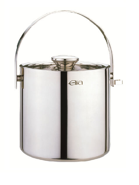 Elia Ice Pail Double Wall S/Steel with ice tong 2.0L