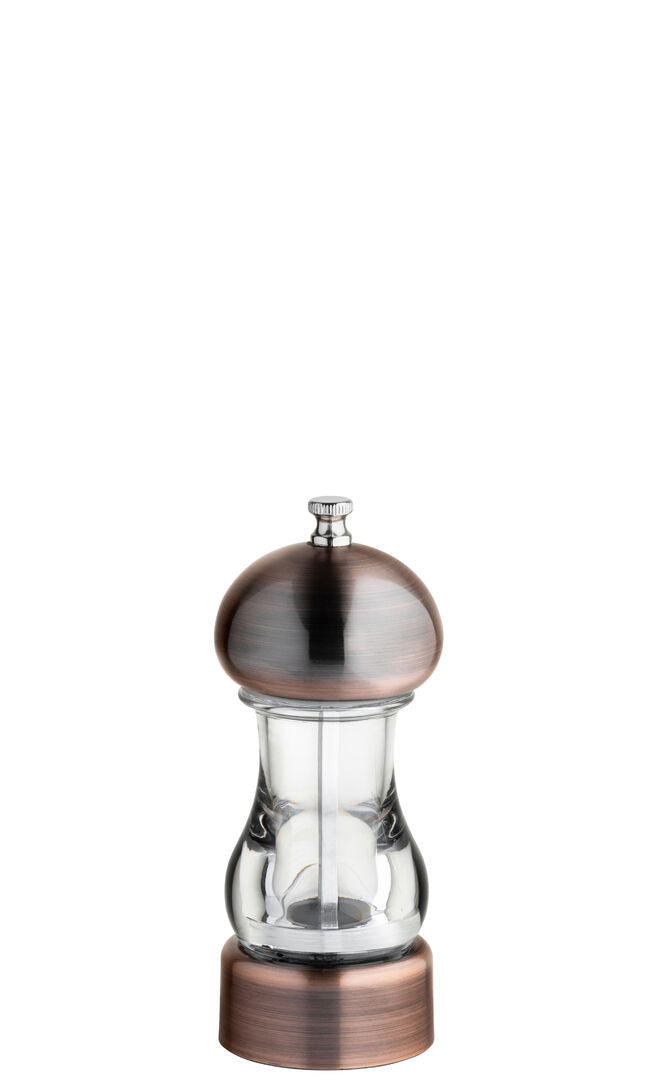 Utopia Antique Copper Top Acrylic S&P Grinder 6" (15cm)