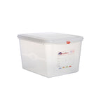 GN Storage Container 1/2 200mm Deep 12.5L Box of 6