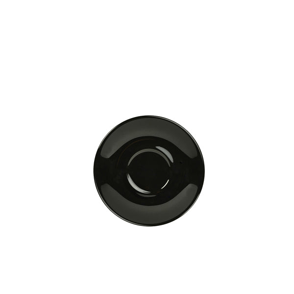 Genware Porcelain Black Saucer 12cm/4.75"  Pack of 6