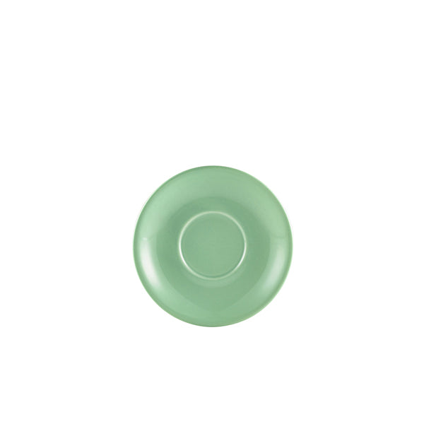 Genware Porcelain Green Saucer 12cm/4.75"  Pack of 6
