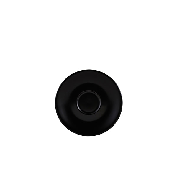 Genware Porcelain Matt Black Saucer 12cm/4.75"  Pack of 6