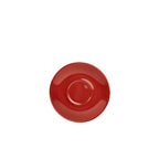 Genware Porcelain Red Saucer 12cm/4.75"  Pack of 6