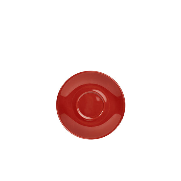 Genware Porcelain Red Saucer 12cm/4.75"  Pack of 6