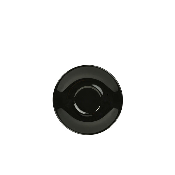 Genware Porcelain Black Saucer 13.5cm/5.25" Pack of 6