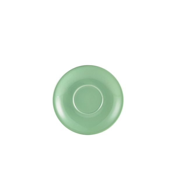 Genware Porcelain Green Saucer 13.5cm/5.25" Pack of 6