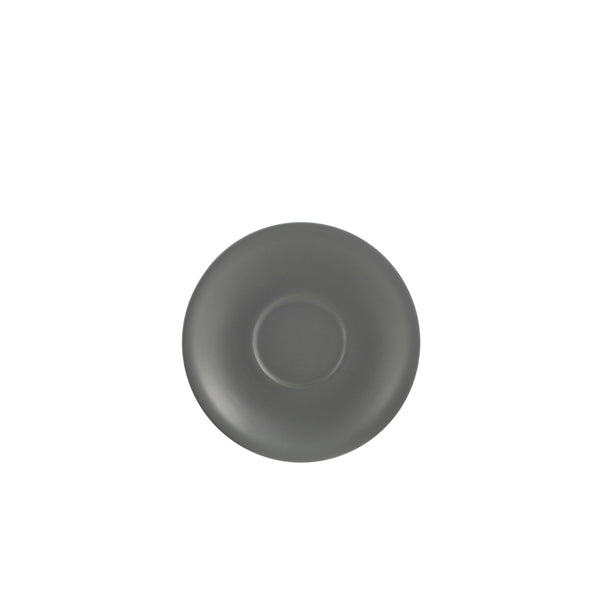 Genware Porcelain Matt Grey Saucer 13.5cm/5.25" Pack of 6
