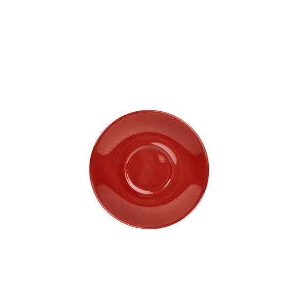 Genware Porcelain Red Saucer 13.5cm/5.25" Pack of 6