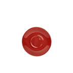 Genware Porcelain Red Saucer 13.5cm/5.25" Pack of 6