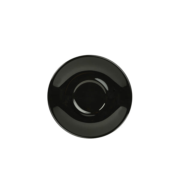 Genware Porcelain Black Saucer 16cm/6.25" Pack of 6