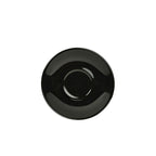 Genware Porcelain Black Saucer 16cm/6.25" Pack of 6