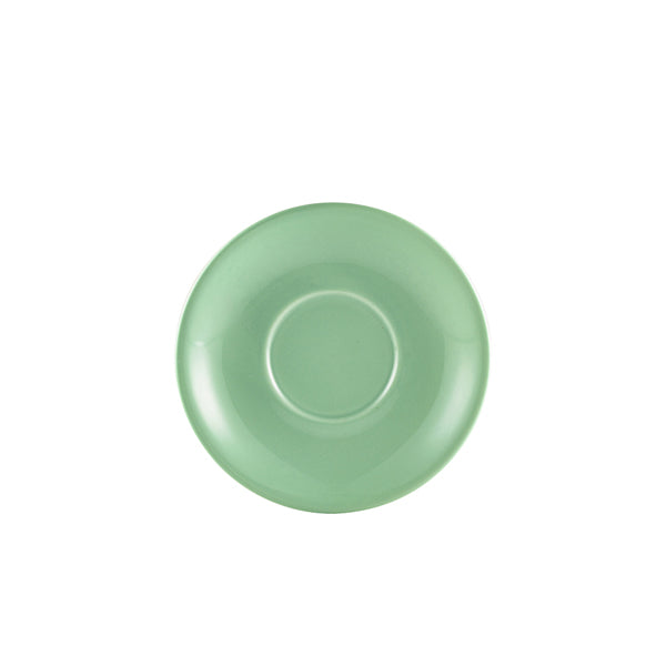Genware Porcelain Green Saucer 16cm/6.25" Pack of 6