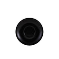 Genware Porcelain Matt Black Saucer 16cm/6.25" Pack of 6