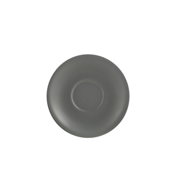 Genware Porcelain Matt Grey Saucer 16cm/6.25" Pack of 6