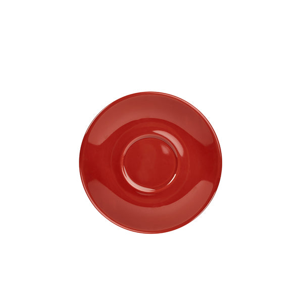 Genware Porcelain Red Saucer 16cm/6.25" Pack of 6
