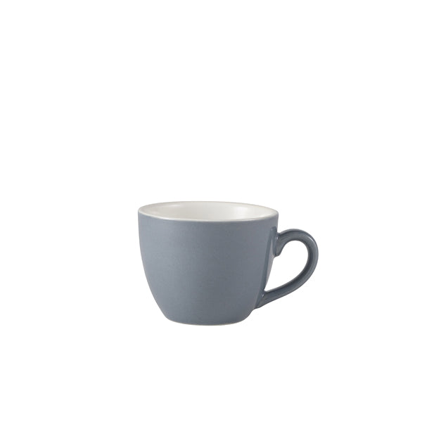 Genware Porcelain Grey Bowl Shaped Cup 9cl/3oz  Pack of 6