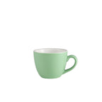 Genware Porcelain Green Bowl Shaped Cup 9cl/3oz Pack of 6