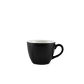 Genware Porcelain Matt Black Bowl Shaped Cup 9cl/3oz Pack of 6