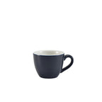 GenWare Porcelain Matt Blue Bowl Shaped Cup 9cl/3oz Pack of 6