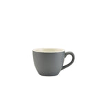 Genware Porcelain Matt Grey Bowl Shaped Cup 9cl/3oz Pack of 6